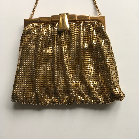 Vintage Handbags - Vntg - Metal Mesh Evening Bag